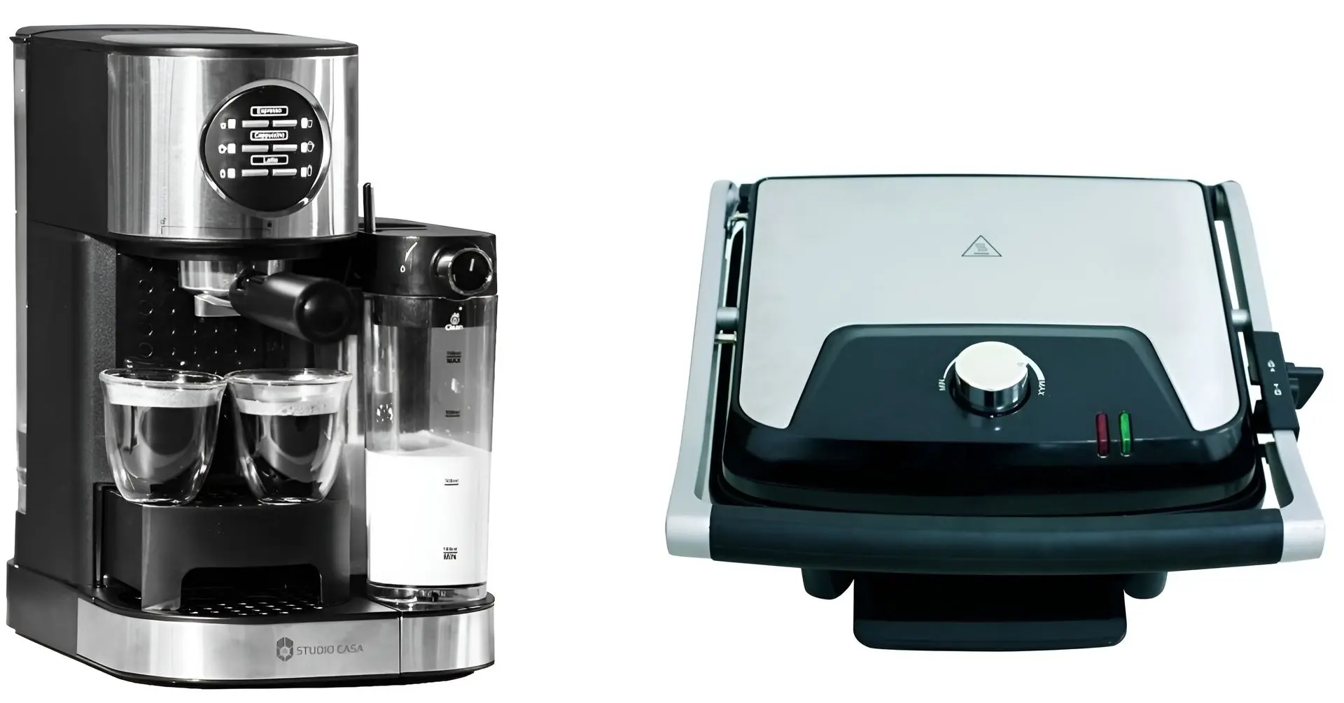 Комплект кухонной техники Studio Casa Barista Latte SC509 + Panini & Grill SC2128 (Black/Inox)