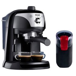 Set aparate de bucatarie DeLonghi EC221.B + Studio Casa Miss Crush CG9101B18 (Black/Inox)