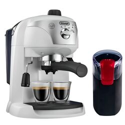 Set aparate de bucătărie DeLonghi EC221.W + CG9101B18 (White/Black) Thumb