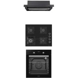 Комплект встраиваемой бытовой техники Studio Casa Ambra Nero FE808 + Viva Cry60 + Wind Turbo (Black)