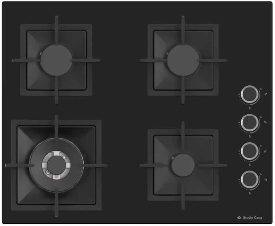 Комплект встраиваемой бытовой техники Studio Casa Ambra Nero FE808 + Viva Cry60 + Wind Turbo (Black) - 5