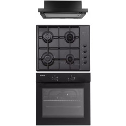 Set electrocasnice incorporabile Studio Casa FE 605 ISEO +  PG660 ISEO +  Wind Turbo (Black) Thumb