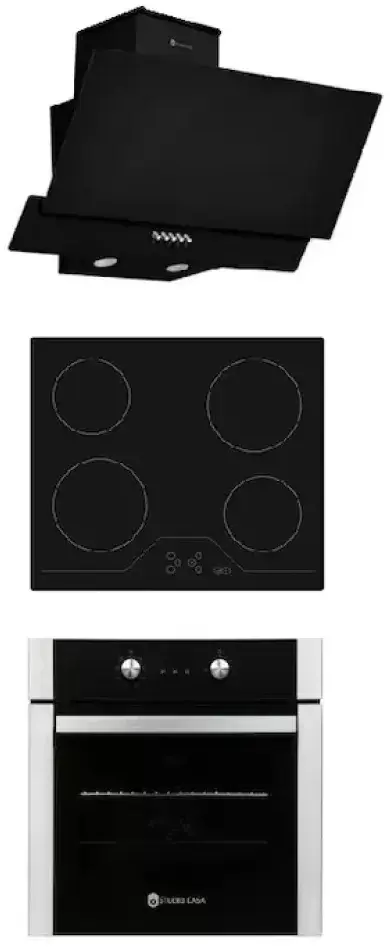Set electrocasnice incorporabile Studio Casa LN 605 + VCR4RSP60 + Glam Duo 60 (Electrik Black)