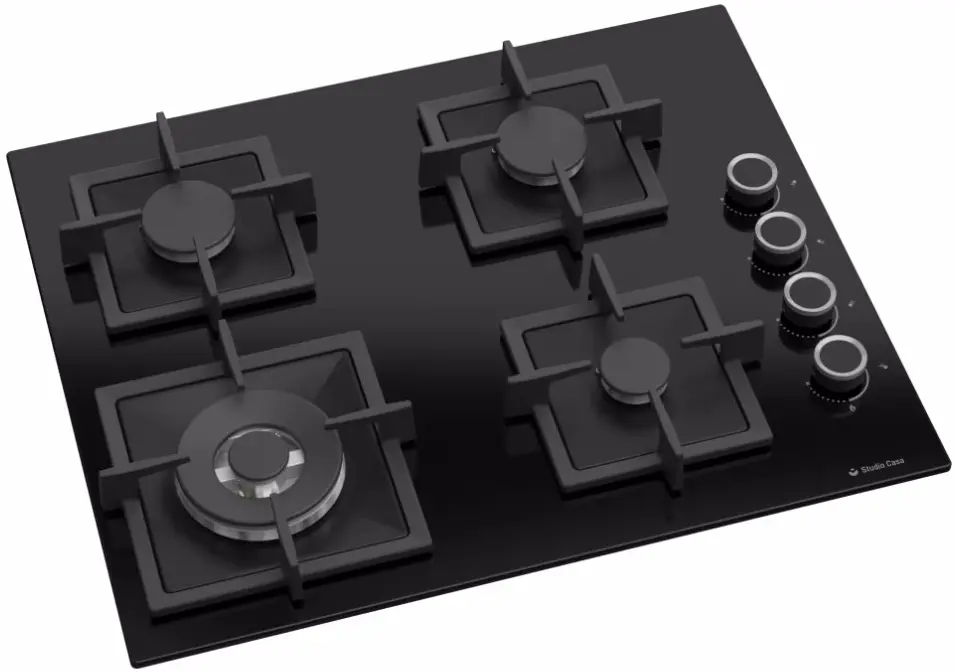 Комплект встраиваемой бытовой техники Studio Casa LN 605 Venetia + Viva Cry60 + Lean 3D (Black) - 3