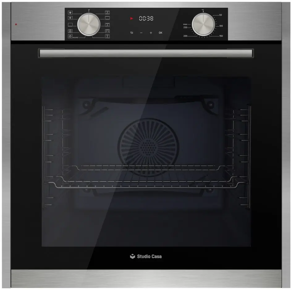 Set electrocasnice incorporabile Studio Casa Bellagio FE8102 + Bellagio Nero 70 + Wind Turbo Black (Inox/Black)