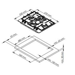 Set electrocasnice incorporabile Studio Casa Bellagio FE8102 + Bellagio Nero 70 + Wind Turbo Black (Inox/Black) Thumb