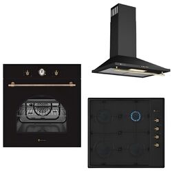 Set electrocasnice incorporabile Studio Casa Dolce Vita Nero + Dolce Vita PDV60 Nero + Onda Retro (Black)