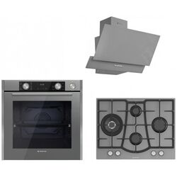Set electrocasnice incorporabile Studio Casa Elegance Aqua Cooking Art Grey FE810 + Elegance Grey 70 + Glam Duo Grey 60 (Grey)
