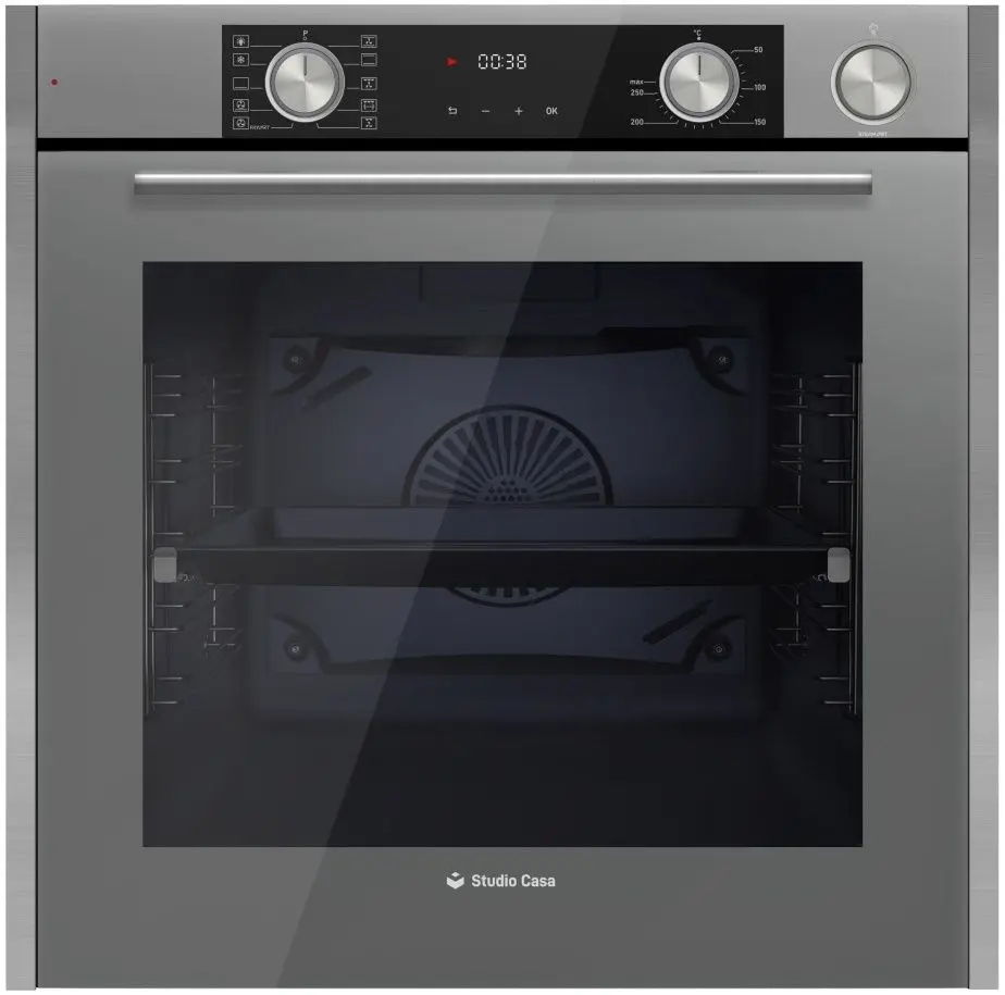 Комплект встраиваемой техники Studio Casa Elegance Aqua Cooking Art Grey FE810 + Elegance Grey 70 + Glam Duo Grey 60 (Grey)