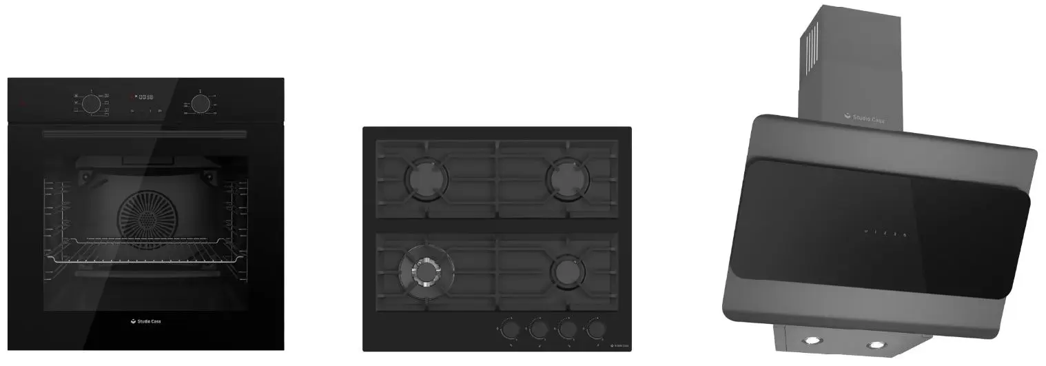 Set electrocasnice incorporabile Studio Casa Rialto FE737 + Rialto 60 + Lenno Black (Black)