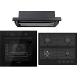 Set electrocasnice incorporabile Studio Casa Rialto FE737 + Rialto 60 + Wind Turbo Black (Black)