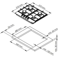 Set electrocasnice incorporabile Studio Casa Rialto FE737 + Rialto 60 + Wind Turbo Black (Black) Thumb