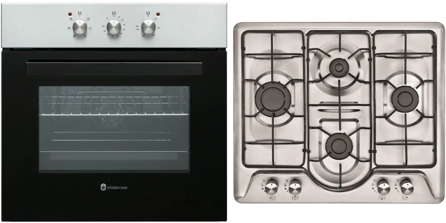 Set electrocasnice incorporabile Studio Casa Roma + Roma Caro (Inox/Black)