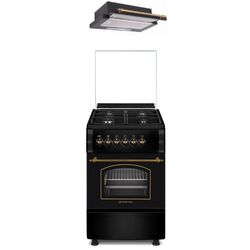 Set electrocasnice incorporabile Studio Casa Verona Retro +  Lean Retro (Black)