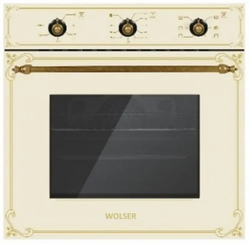 Комплект встраиваемой техники Wolser WL-60 FG IX + WL-6400 + WL-F 66 (Ivory Rustic) - 4