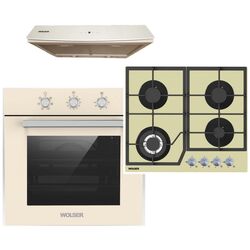 Комплект встраиваемой техники Wolser WL-6400 GBN Q + WL-TR06 M IV + WL 60 G (Ivory)