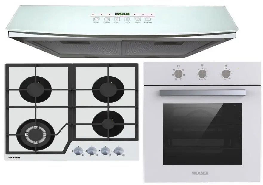 Set electrocasnice incorporabile Wolser WL-6400 GBN Q + WL-TR06 M + WL 60 G (White)