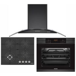 Комплект встраиваемой техники Wolser WL-6400 GBN V FFD + WL-TR08 + WL-TR 60 AGB (Black)