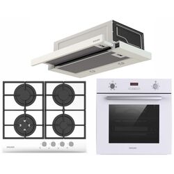 Set electrocasnice incorporabile Wolser WL-6400 GBN + WL-TR06 DW + WL-F 60 SLIM (White)