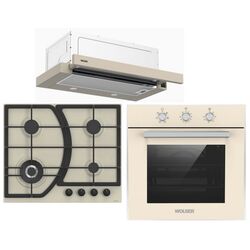 Комплект встраиваемой техники Wolser WL-F 60 Slim + WL-F 6400 EN + WL-TR06 M IV (Ivory)