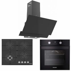 Комплект встраиваемой техники Wolser WL-F 60 TC + WL-6400 GBN V FFD + WL-TR06 DB V (Black)