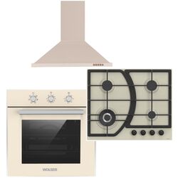 Комплект встраиваемой техники Wolser WL-F 601 AF + WL-F 6400 EN + WL-TR06 M IV (Ivory)
