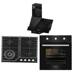 Set electrocasnice incorporabile Wolser WL-F 6402 GT IC + WL-F 66 MSN + WL-F 60 AL (Black )