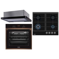 Комплект встраиваемой техники Wolser WL-TR6400 GT + WL-TR08 DBC + WL-TR 60 FG (Black)
