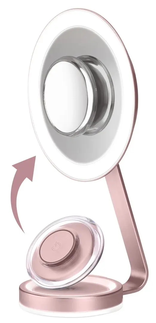 Зеркало косметическое с подсветкой BaByliss 9450Е (Pink/Gold) - 6