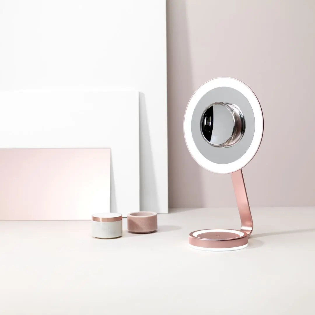 Зеркало косметическое с подсветкой BaByliss 9450Е (Pink/Gold) - 7