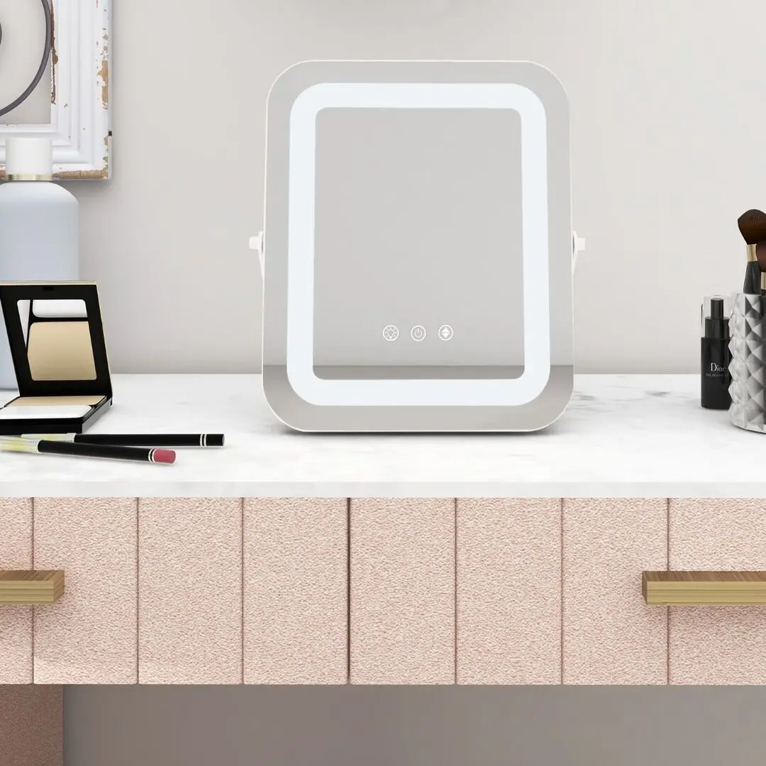 Oglinda cosmetica cu iluminare Costway HU10614DE-WH (White)