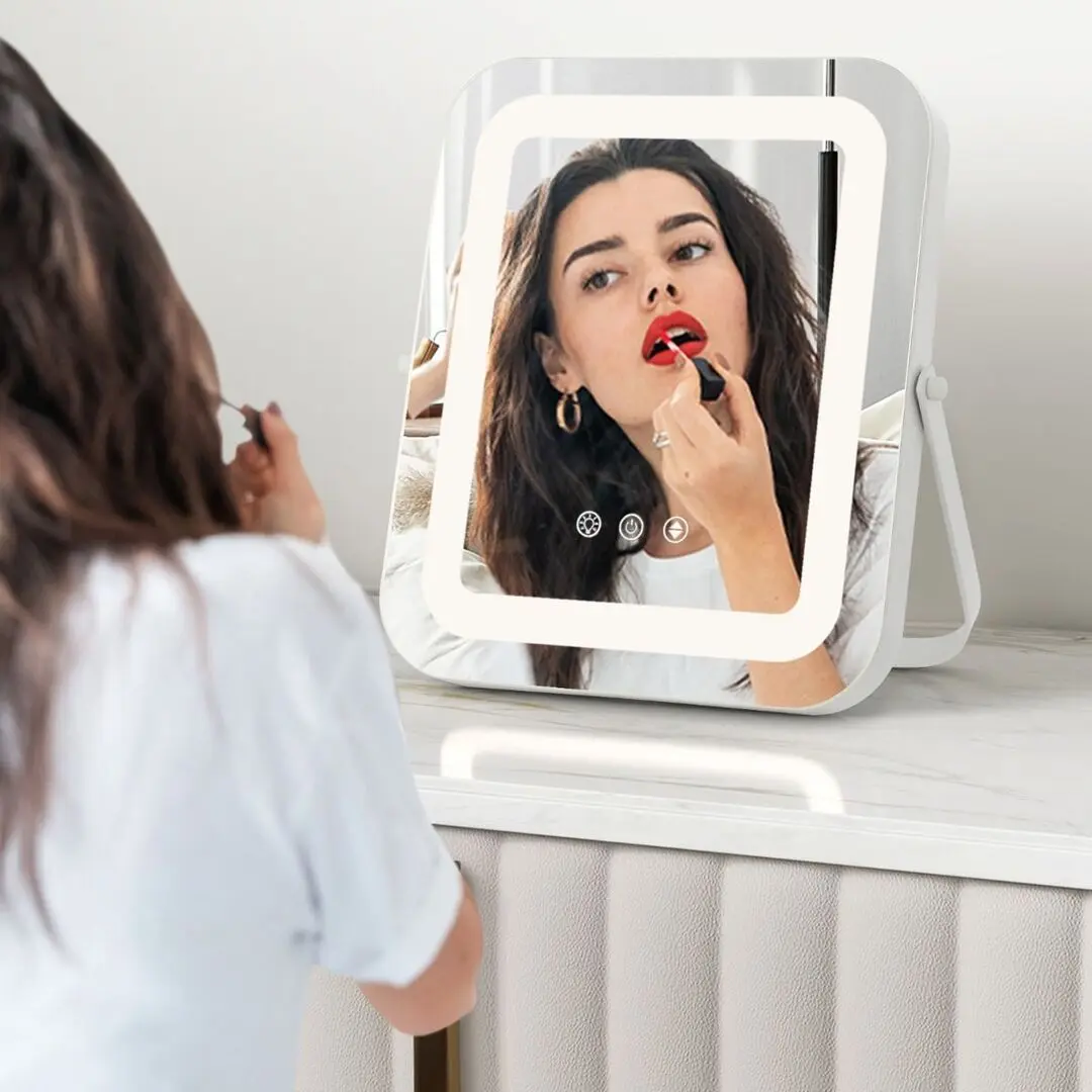 Oglinda cosmetica cu iluminare Costway HU10614DE-WH (White)