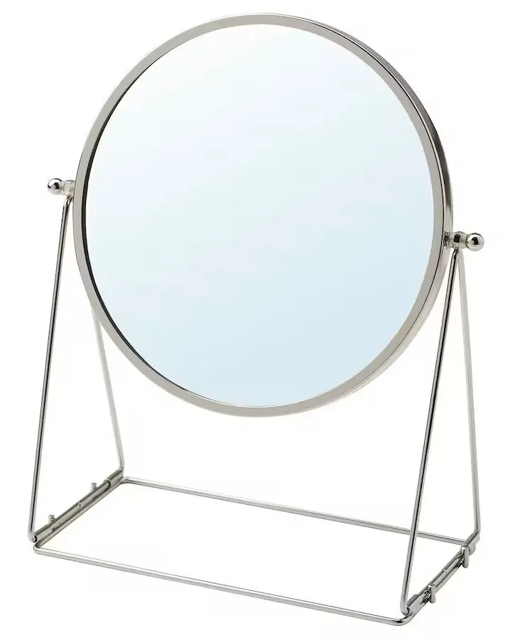 Зеркало косметическое Ikea Lassbyn 17см (Серебристый)