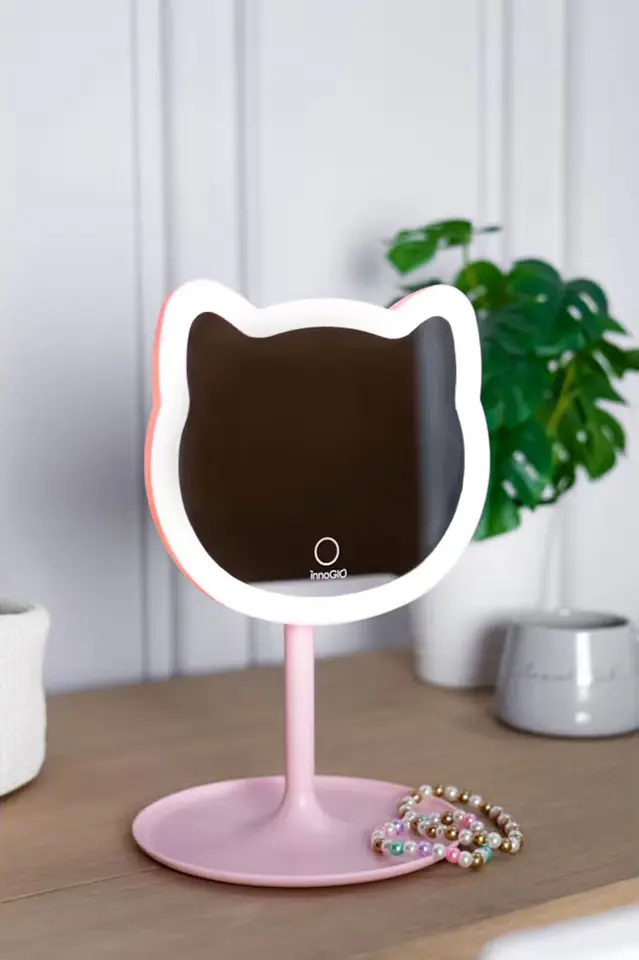 Oglinda cosmetica cu iluminare InnoGIO GIOperfect GIO-758CAT (Pink) - 3