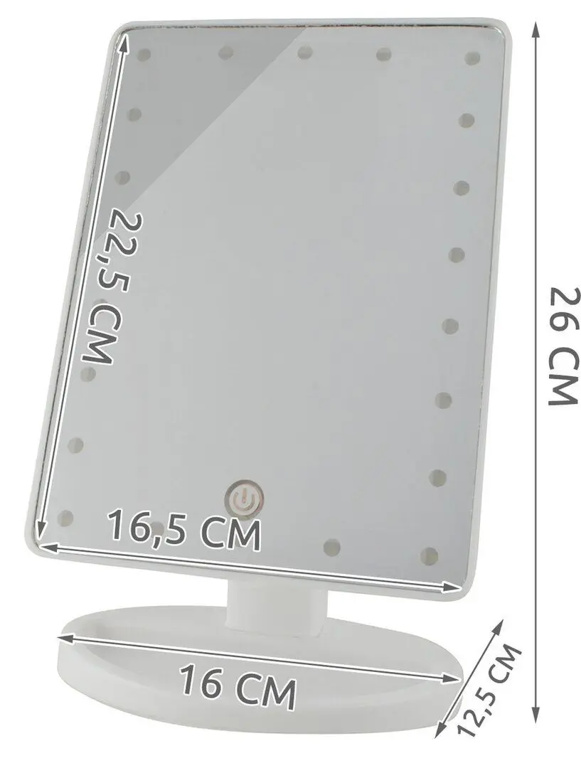 Зеркало косметическое с подсветкой Iso Trade 5886 (White) - 3