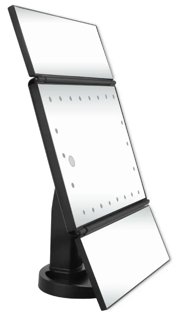 Oglindă cosmetică cu iluminare Iso Trade 7870 (Black)