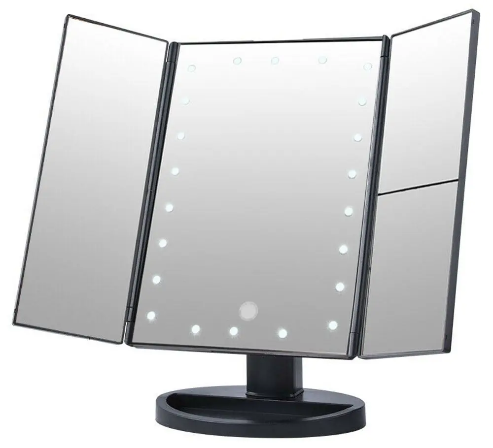 Oglindă cosmetică cu iluminare Iso Trade 7870 (Black)