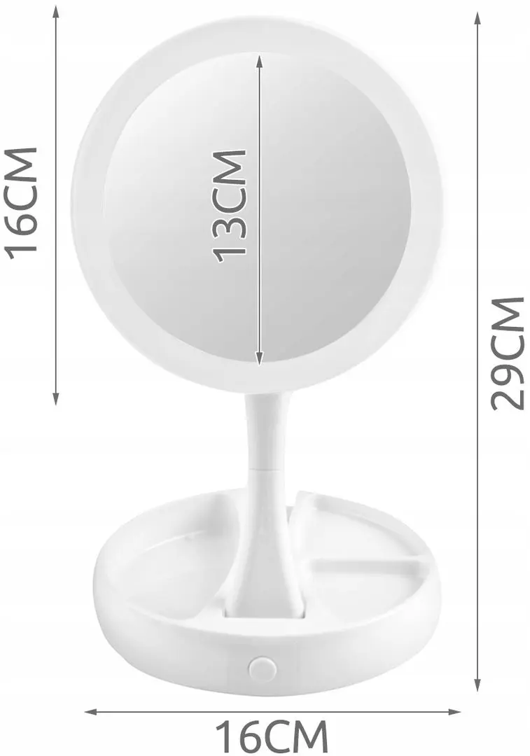 Oglinda cosmetica cu iluminare Iso Trade 9618 (White)