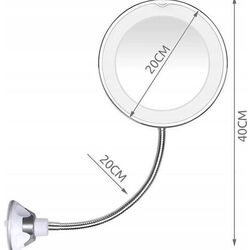 Oglinda cosmetica cu iluminare Iso Trade 9619 (Silver) Thumb