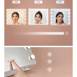 Oglinda cosmetica cu iluminare Songmics LWM002W02 (White) Thumb