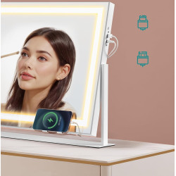 Oglinda cosmetica cu iluminare Songmics LWM002W02 (White) Thumb