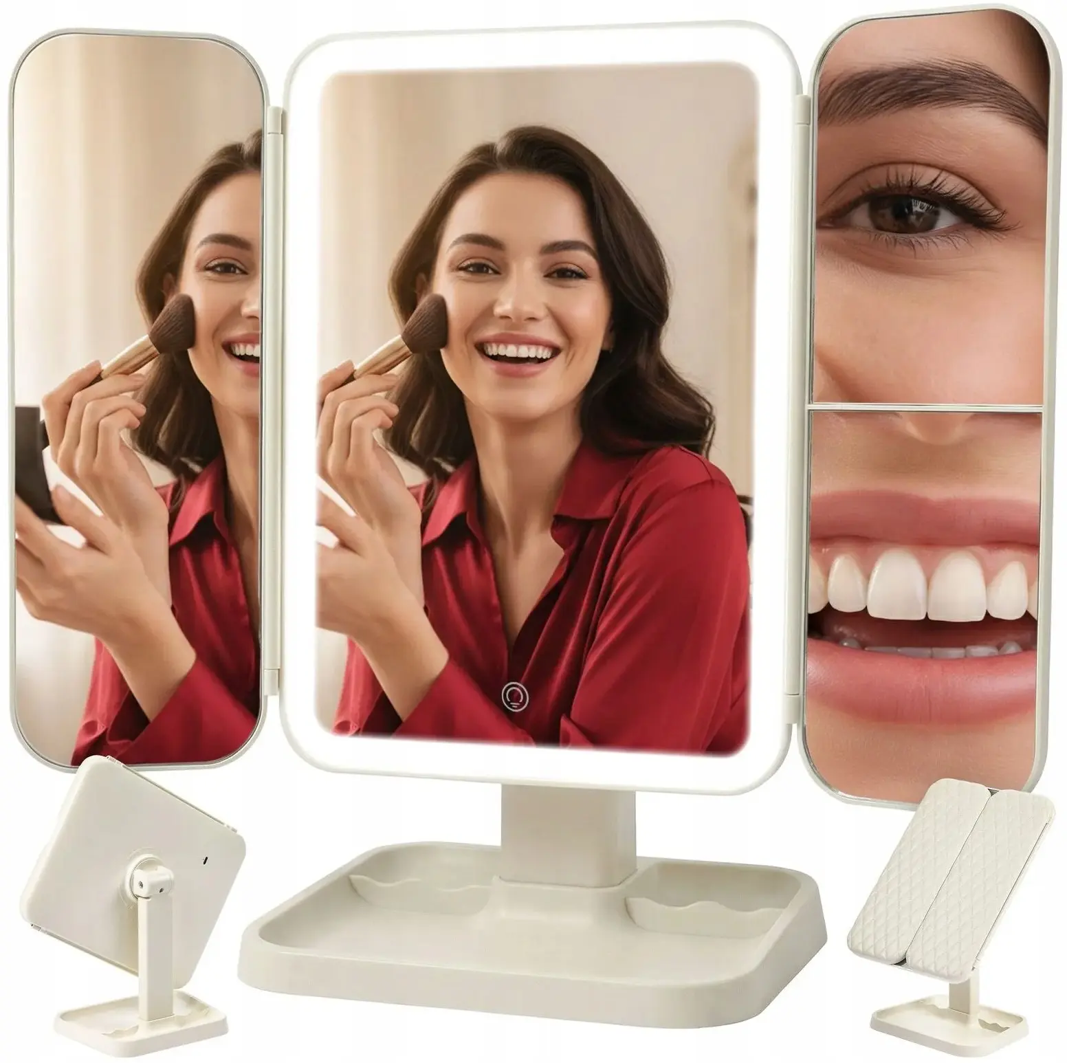 Oglinda cosmetica cu iluminare Soulima 26952 (White) - 4