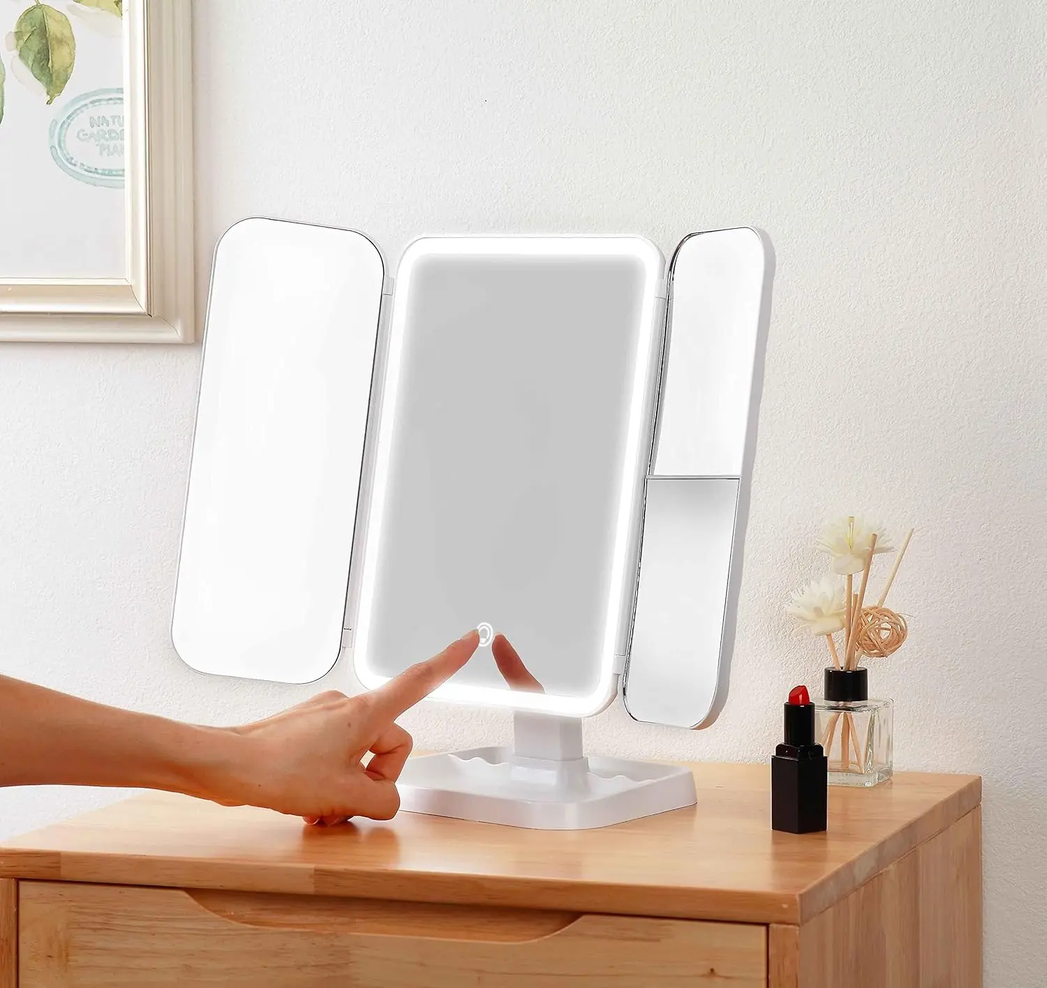 Oglinda cosmetica cu iluminare Soulima 26952 (White) - 5