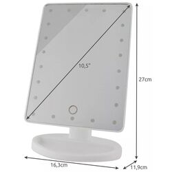 Oglindă cosmetică cu iluminare Soulima L22066 (White) Thumb