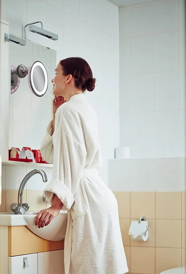 Зеркало косметическое с подсветкой Vaisselle 2020-8-28 (Silver) - 3