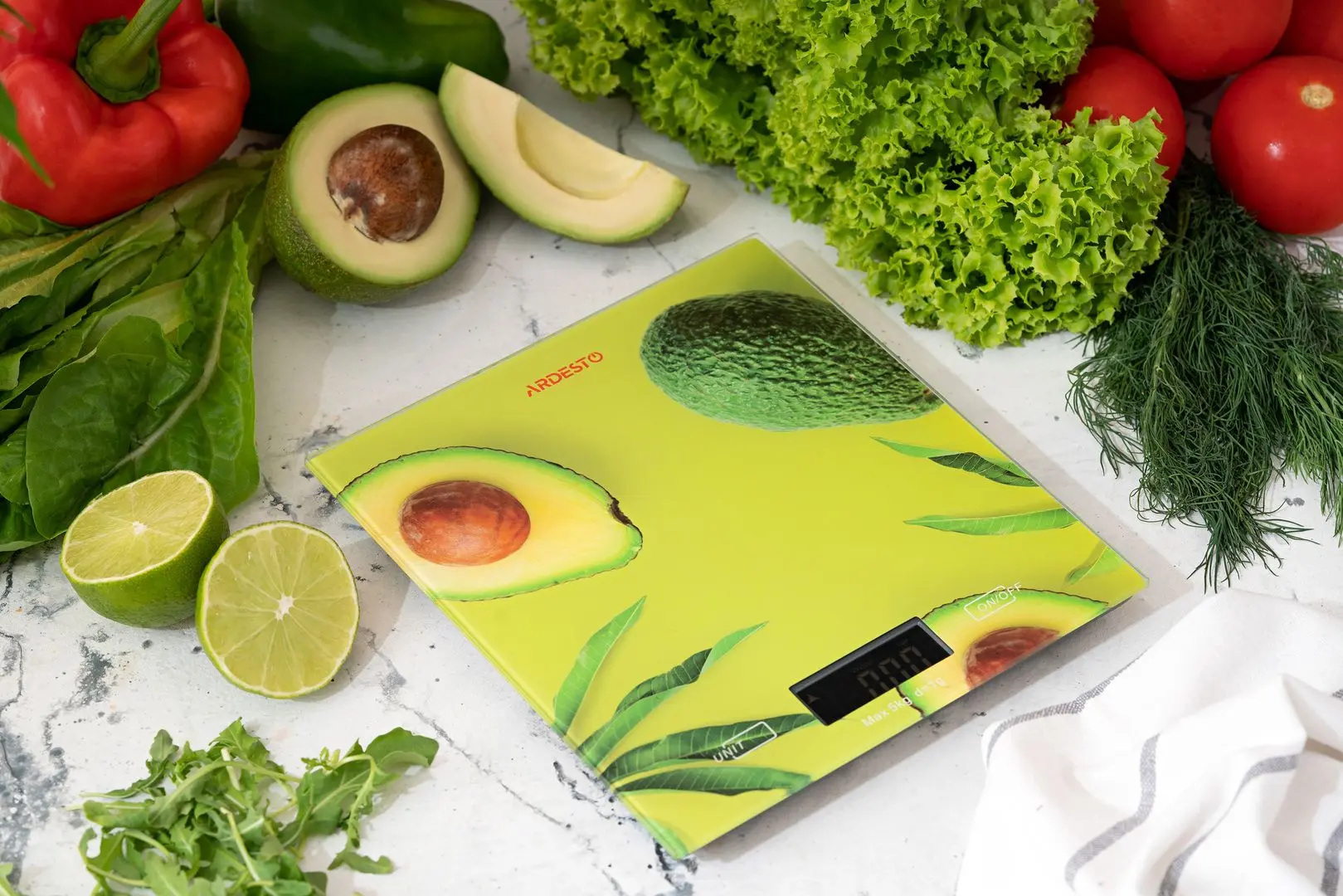 Весы кухонные Ardesto SCK-893AVOCADO (Picture) - 5