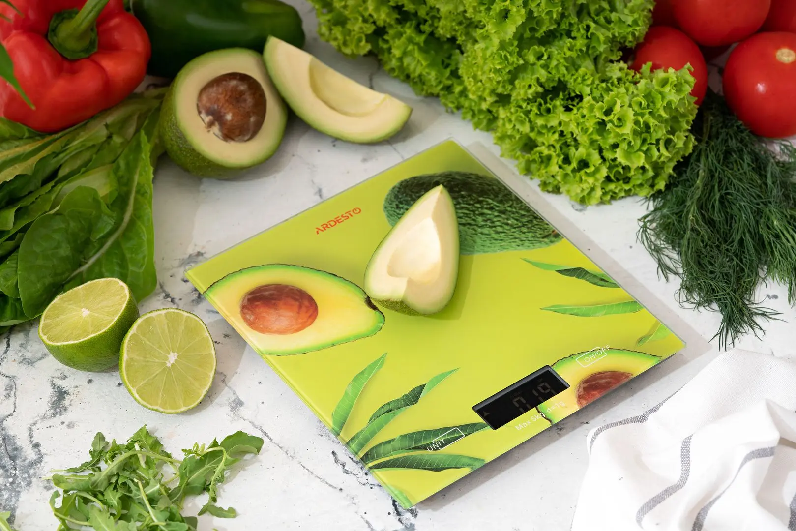 Весы кухонные Ardesto SCK-893AVOCADO (Picture) - 6