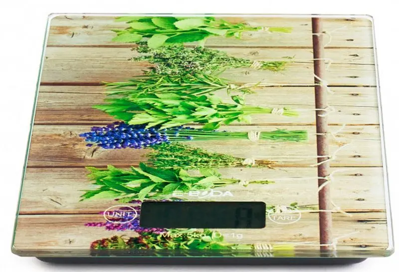 Кухонные весы E-Boda CEB 1020 (Brown/Green) - 3