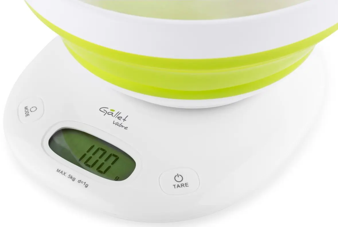 Cantar de bucatarie Gallet BAC407 (White/Green)