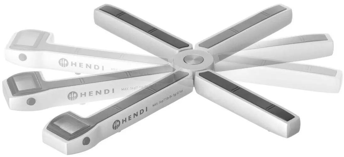 Складные кухонные весы Hendi 580035 (Inox/Black)